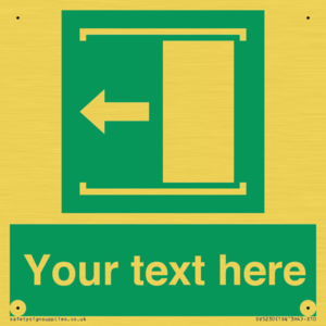 Custom Slide to Open Sign